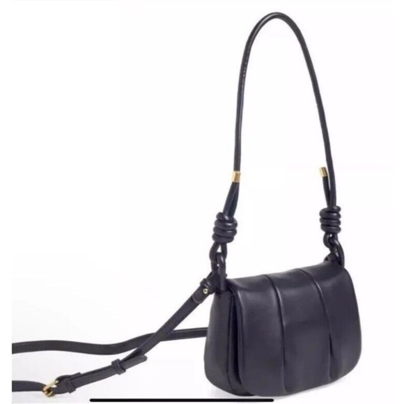 Rachel Zoe Handbags - NWT RACHEL ZOE Jacquelyn Black Vegan Leather Purse w Crossbody Strap MSRP $98.00